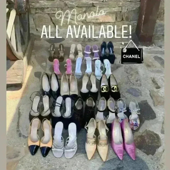 Chanel Brown Suede Heels Size 8 - Picture 7 of 8